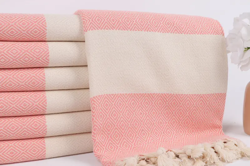 Best Friend Gift, Turkish Towel Beach, Handmade Turkish Towel, 70x40 Cotton Diamond Towel, Bridesmaid Gifts Personalized, Bachelorette Party Gift - 2