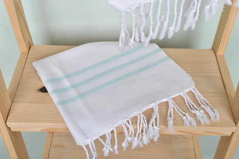 Bridesmaid Gifts, Housewarming Gift, 40x20 Cotton Striped Towel, Personalized Dish Towel, Kitchen Towel, Turkish Towel Monogram, Engagement Gift - 5