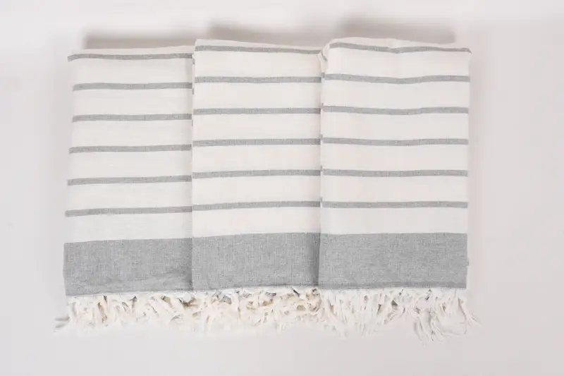 Bridesmaid Gift Towel, Wedding Gift, Traditional Turkish peshtemal for hammam, Personalised Gift, Luxury towel, 68x39 Cotton Striped Towel - 7