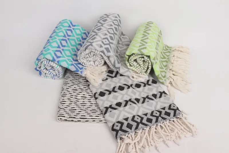 Best Friend Wedding Gift, Turkish hand towel, Scarf Towel, Best Friend Gift, Mother Of The Groom Gift, 70x40 Cotton Diamond Towel, Bridesmaid Gift - 3