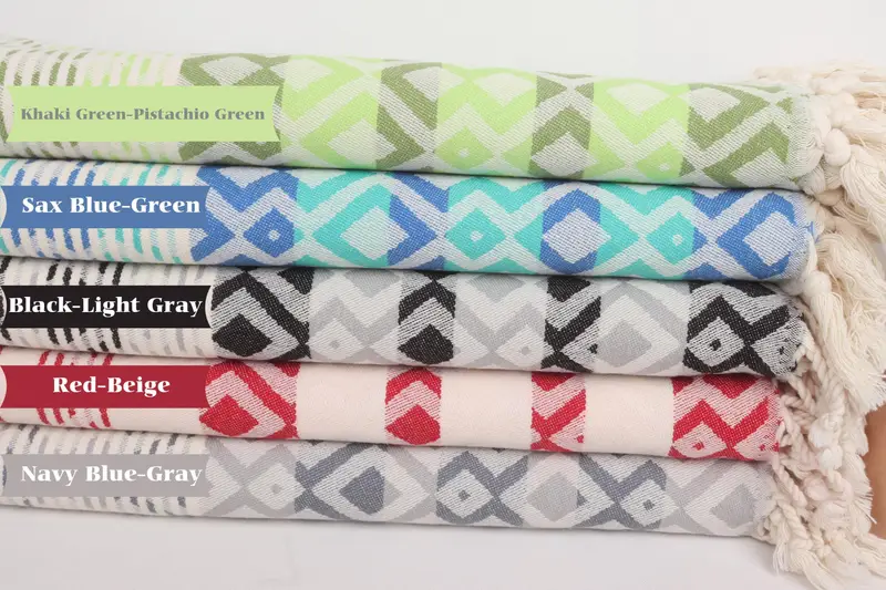 Best Friend Wedding Gift, Turkish hand towel, Scarf Towel, Best Friend Gift, Mother Of The Groom Gift, 70x40 Cotton Diamond Towel, Bridesmaid Gift - 1