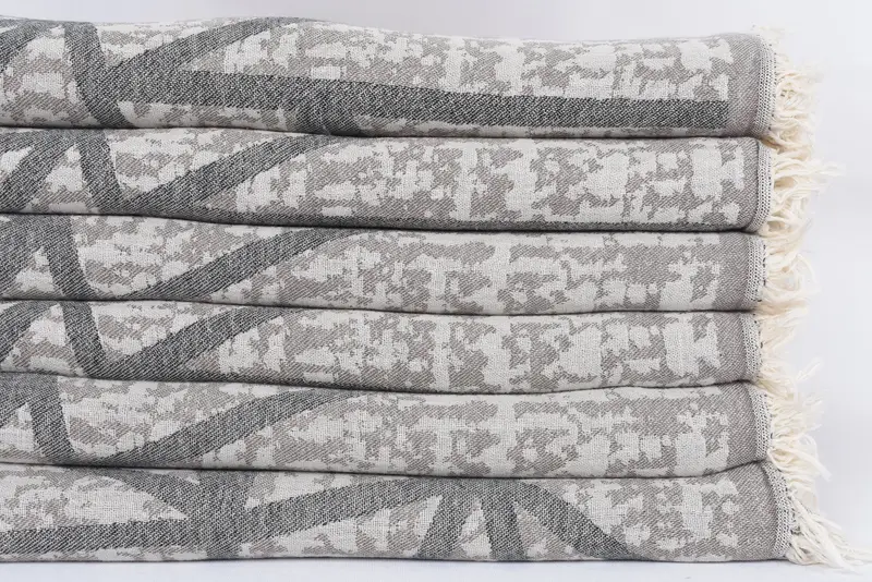Toalla de regalos de boda, toalla absorbente, toalla de diseño asimétrico de algodón de 70x40, toalla turca hecha a mano, regalo personalizado para él, toalla Peshtemal - 4