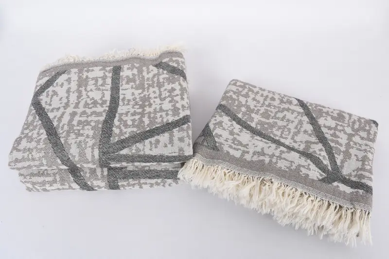 Toalla de regalos de boda, toalla absorbente, toalla de diseño asimétrico de algodón de 70x40, toalla turca hecha a mano, regalo personalizado para él, toalla Peshtemal - 8
