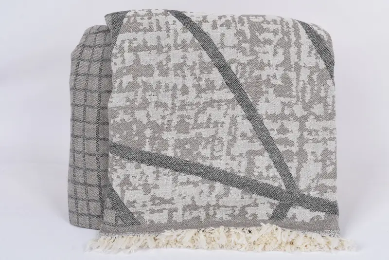 Toalla de regalos de boda, toalla absorbente, toalla de diseño asimétrico de algodón de 70x40, toalla turca hecha a mano, regalo personalizado para él, toalla Peshtemal - 6