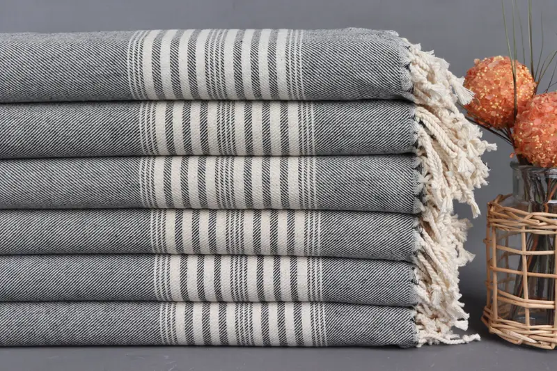 Personalized Gift For Him, Lightweight towel, Beach Towel Personalized, 70x40 Cotton Striped Towel, Wedding Favors, Personalized Beach Towel - 2
