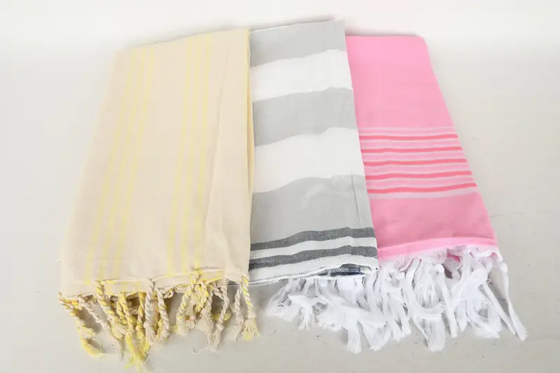 Family Gift, Organic Beach Towel, 70x40 Cotton Set of 8 Towel, Peshtemal Towel, Spa Gift Towel, Housewarming Gift, Fouta towel, Bridesmaid Gifts - 6