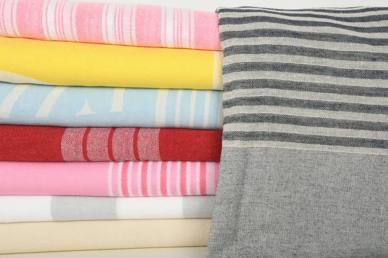 Family Gift, Organic Beach Towel, 70x40 Cotton Set of 8 Towel, Peshtemal Towel, Spa Gift Towel, Housewarming Gift, Fouta towel, Bridesmaid Gifts - 2