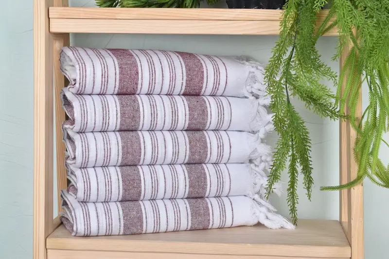 Eco-friendly Turkish peshtemal towel, Birthday Gift, Custom Gift, Bachelorette Party Gifts, Quick-dry towel, 68x32 Cotton Striped Towel - 1