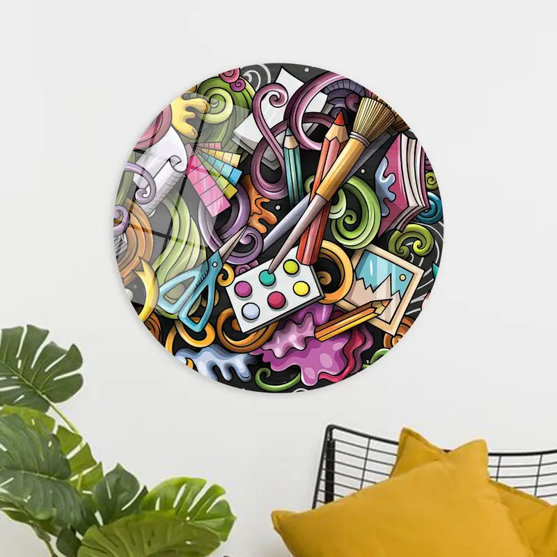 Artistic Printed Canvas: Elevate Your Hobby Room with Colorful Panels