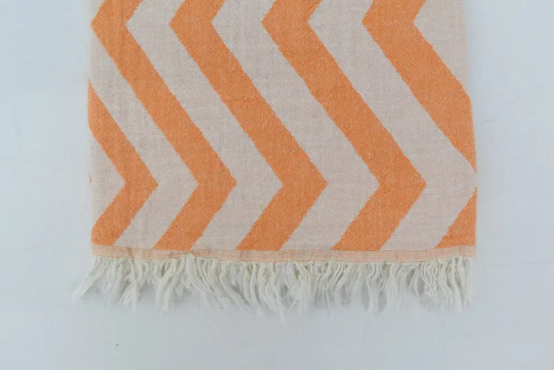 Bridesmaid Gifts, Turkish beach towel, Yoga Towel, 70x40 Cotton Zigzag Design Towel, Best Wedding Gift, Absorbent towel, Wedding For Favor - 5