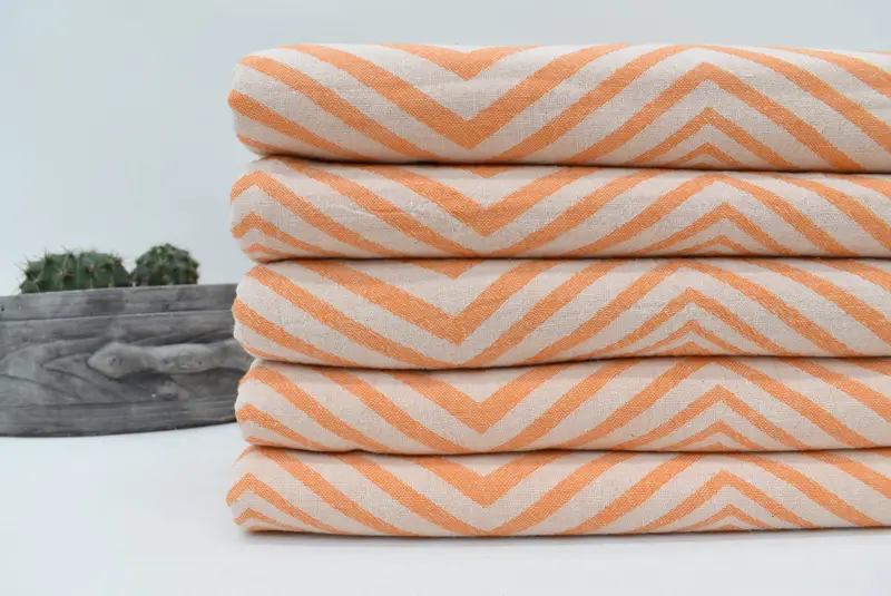 Bridesmaid Gifts, Turkish beach towel, Yoga Towel, 70x40 Cotton Zigzag Design Towel, Best Wedding Gift, Absorbent towel, Wedding For Favor - 2