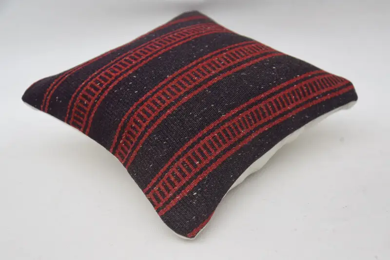 Knitted Pillow, Interior Designer Pillow, Comfy Throw Pillow Cover, Pillow Case, Kilim Pillow Cover, 12x12 Blue Cushion Case, Pillow for Sofa - 6