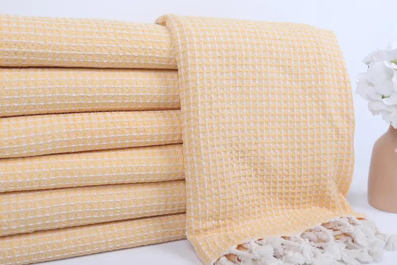 Summer Gift Ideas, Wedding Gift Ideas, Personalized Wedding Gift, Lightweight Turkish towel, Turkish hand towel, 68x36 Cotton Waffle Towel - 2