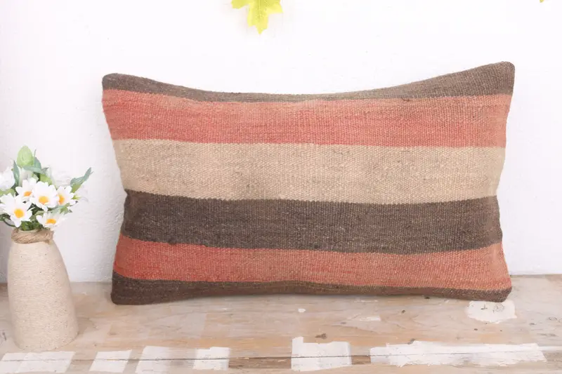 Sofa Pillow Case, Pillow for Couch, 12x20 Red Cushion Case, Home Decor Pillow, Interior Designer Pillow, Pillow, Retro Pillow Case - 2