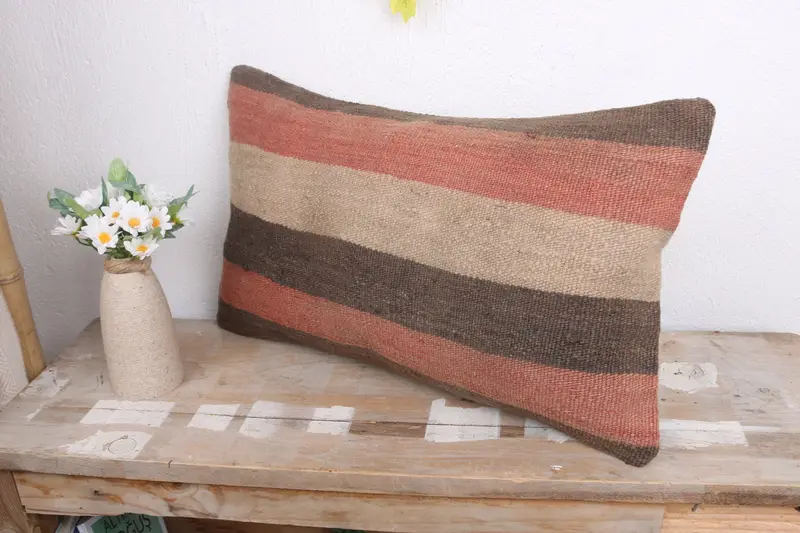 Sofa Pillow Case, Pillow for Couch, 12x20 Red Cushion Case, Home Decor Pillow, Interior Designer Pillow, Pillow, Retro Pillow Case - 4
