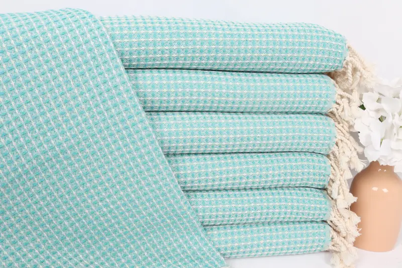 Spa Gift, 44x22 Cotton Waffle Towel, Monogrammed Turkish Towel, Monogram Kitchen Towel, Personalized Kitchen Towel, Turkish Towel Hand Towel - 1