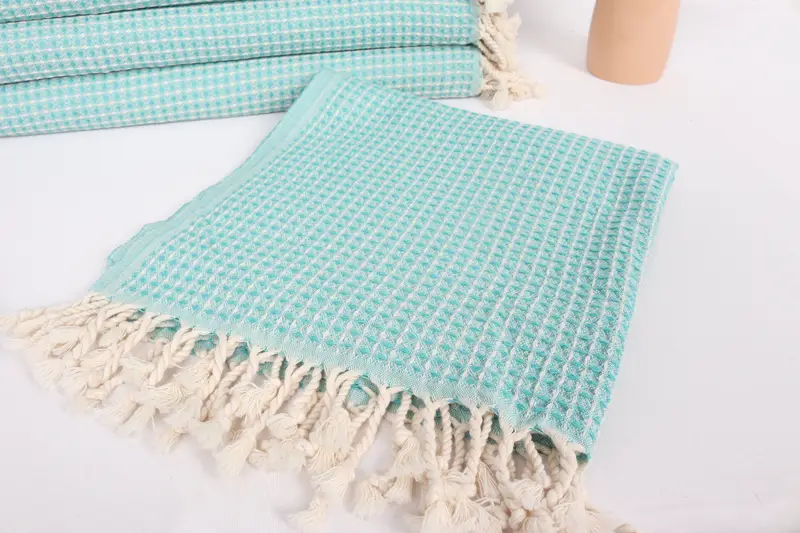 Spa Gift, 44x22 Cotton Waffle Towel, Monogrammed Turkish Towel, Monogram Kitchen Towel, Personalized Kitchen Towel, Turkish Towel Hand Towel - 5