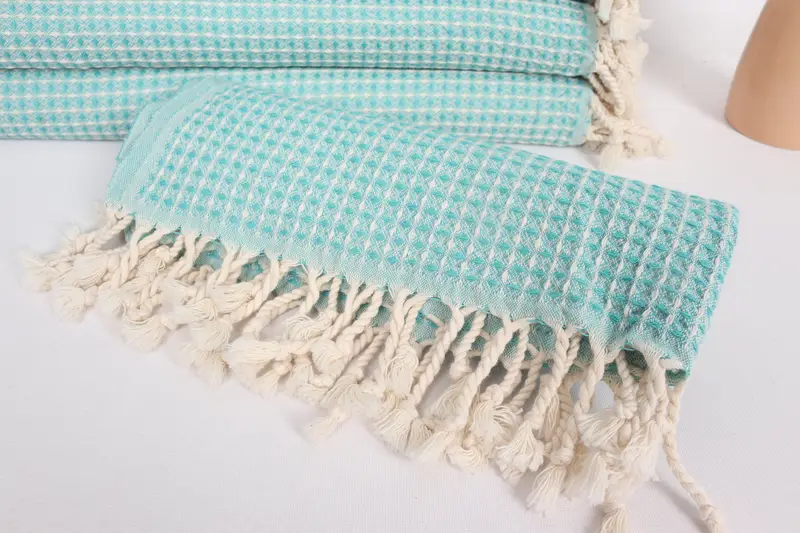 Spa Gift, 44x22 Cotton Waffle Towel, Monogrammed Turkish Towel, Monogram Kitchen Towel, Personalized Kitchen Towel, Turkish Towel Hand Towel - 4
