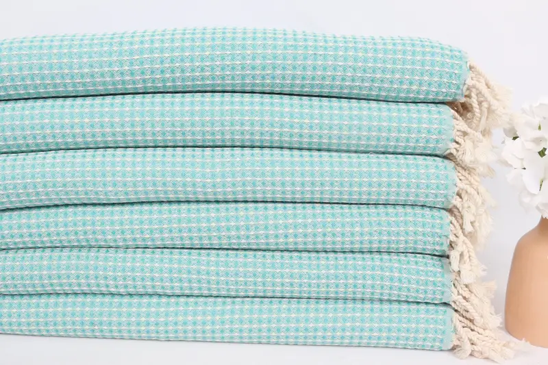 Spa Gift, 44x22 Cotton Waffle Towel, Monogrammed Turkish Towel, Monogram Kitchen Towel, Personalized Kitchen Towel, Turkish Towel Hand Towel - 3