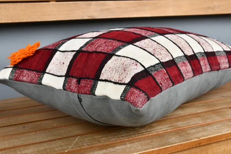 Pillow, Boho Pillow, Pillow for Sofa, Interior Designer Pillow, Chair Pillow Sham, 16x24 White Pillow Case, Turkish Rugs Cushion Cover - 3