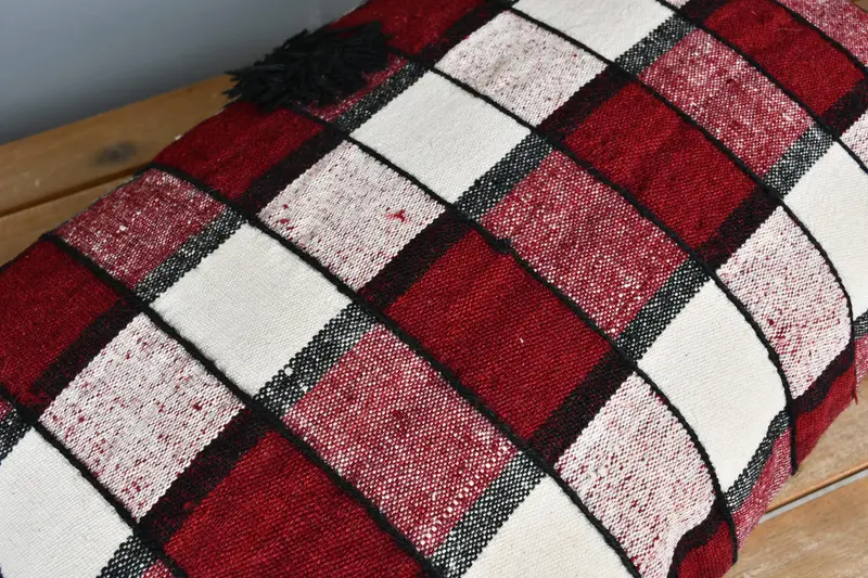 Pillow, Boho Pillow, Pillow for Sofa, Interior Designer Pillow, Chair Pillow Sham, 16x24 White Pillow Case, Turkish Rugs Cushion Cover - 4