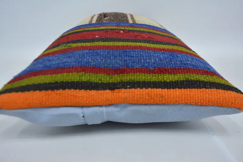 Cushion Case, Kilim Pillow Cover, Wholesale Pillow Case, Pillow for Sofa, Decorative Pillow Sham, Handmade Kilim Cushion, 12x24 Beige Pillow Case - 5