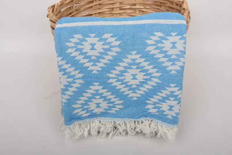 Toalla de regalos de boda, toalla de kilim de algodón 70x36, toalla fouta, regalo del día de la boda para novia, regalo personalizado, toalla de playa turca monograma - 6