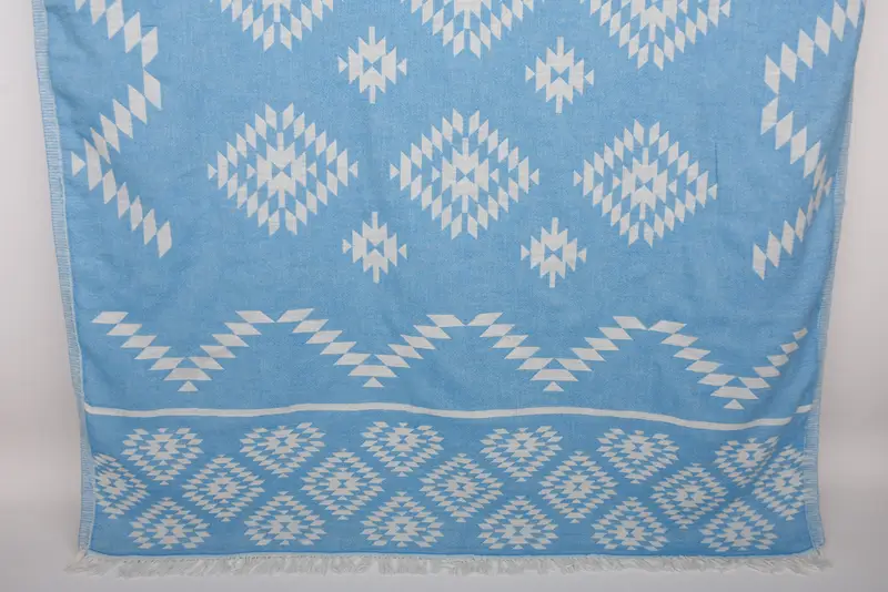 Toalla de regalos de boda, toalla de kilim de algodón 70x36, toalla fouta, regalo del día de la boda para novia, regalo personalizado, toalla de playa turca monograma - 1