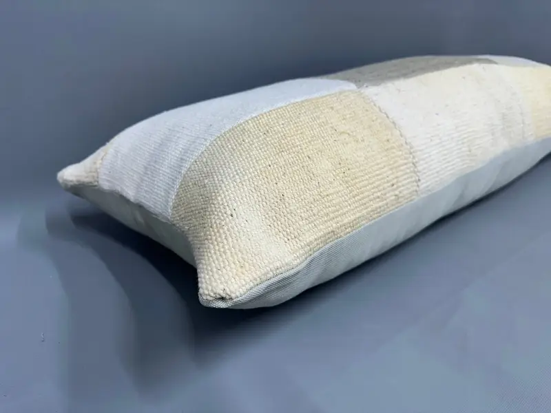 Nomadic Pillow, Pillow Cover, Boho Pillow, Floor Pillow Case, Home Decor Pillow, Armchair Pillow Cover, Pillow for Sofa, 16x43 Beige Cushion Cover - 6