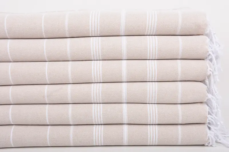Monogram havlu, onun için kişiselleştirilmiş hediye, kişiselleştirilmiş mutfak havlu, 38x18 pamuklu çizgili havlu, kişiselleştirilmiş el havlu, nedime hediyeleri - 3