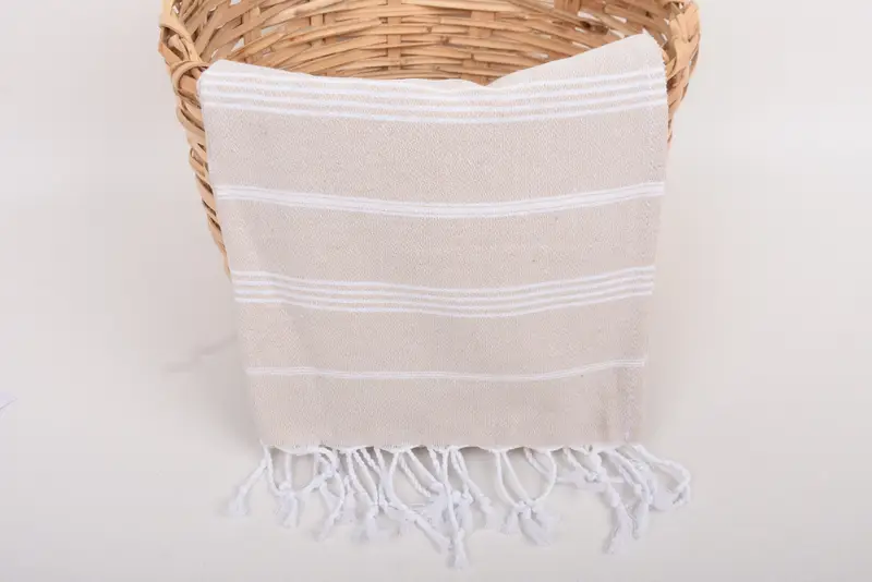 Monogram havlu, onun için kişiselleştirilmiş hediye, kişiselleştirilmiş mutfak havlu, 38x18 pamuklu çizgili havlu, kişiselleştirilmiş el havlu, nedime hediyeleri - 5