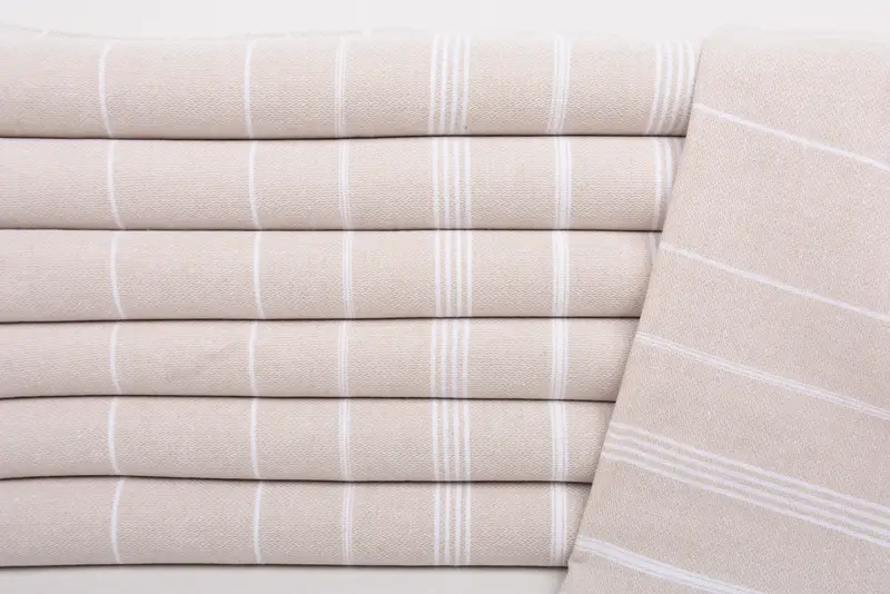 Monogram havlu, onun için kişiselleştirilmiş hediye, kişiselleştirilmiş mutfak havlu, 38x18 pamuklu çizgili havlu, kişiselleştirilmiş el havlu, nedime hediyeleri - 2