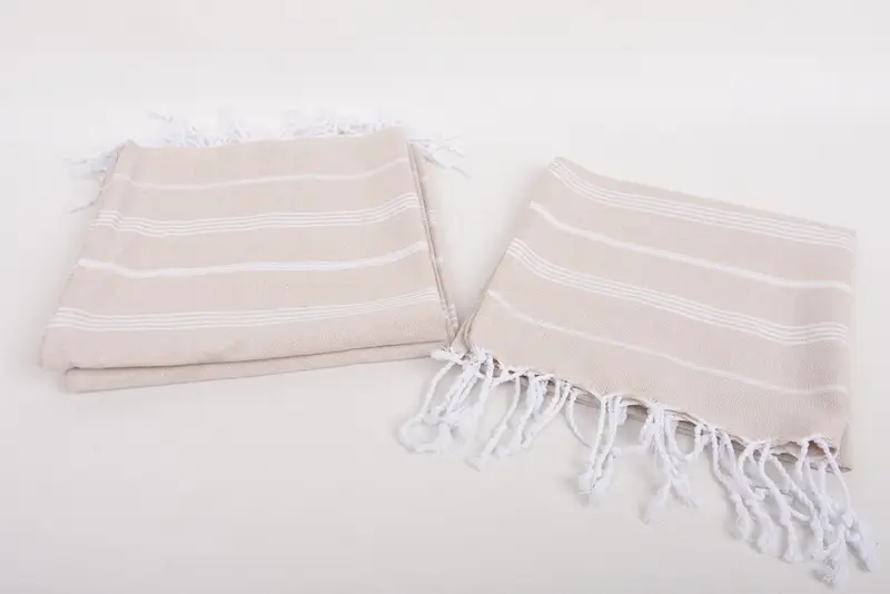 Monogram havlu, onun için kişiselleştirilmiş hediye, kişiselleştirilmiş mutfak havlu, 38x18 pamuklu çizgili havlu, kişiselleştirilmiş el havlu, nedime hediyeleri - 7