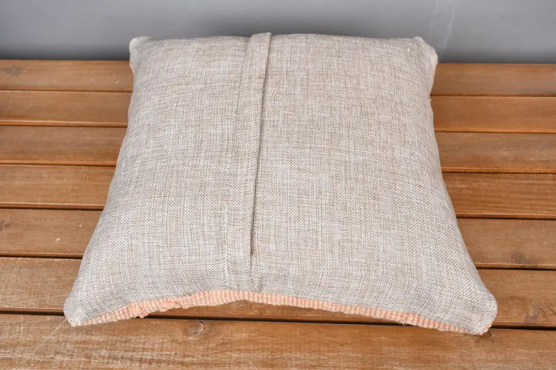 Outdoor Pillow Cover, Cushion, Gift Pillow, Vintage Kilim Throw Pillow, 14x14 Pink Pillow, Handmade Kilim Cushion, Southwestern Pillow Case - 5