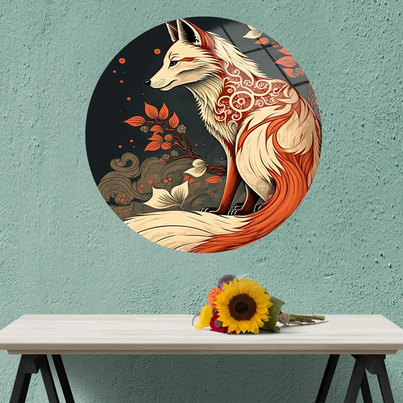 Surrealist Abstract Fox Design Printed Canvas - Fox Design