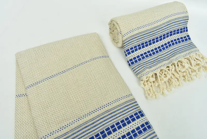 Customized Turkish Towel, Kids Beach Towel, Travel towel, Turkish bath towel, Handmade Gift, 68x40 Linen Striped Towel, House Warming Gift - 7