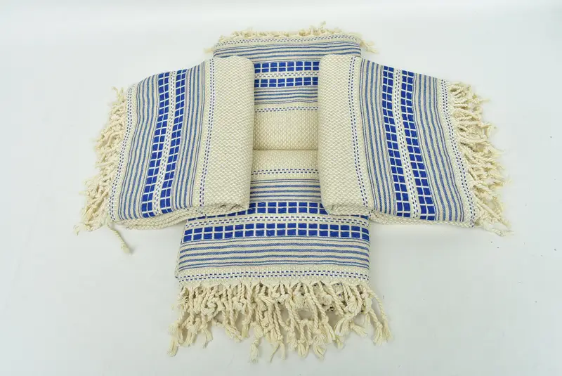 Customized Turkish Towel, Kids Beach Towel, Travel towel, Turkish bath towel, Handmade Gift, 68x40 Linen Striped Towel, House Warming Gift - 6