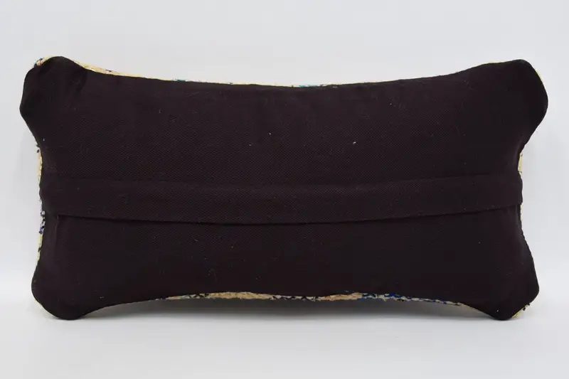 Antique Pillows, Pillow, Ethnic Throw Cushion, Yoga Pillow Sham, Pillow for Sofa, Boho Pillow, Square Throw Pillow Sham, 8x16 Blue Cushion Cover - 6