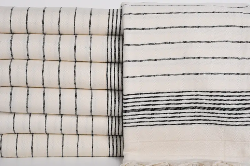 Toalla suave, toalla a rayas de algodón de 70x40, toalla de algodón, favores de Navidad, toalla de baño turco, toalla de baño turca ligera de gran tamaño EE. UU., Toalla de yoga - 1