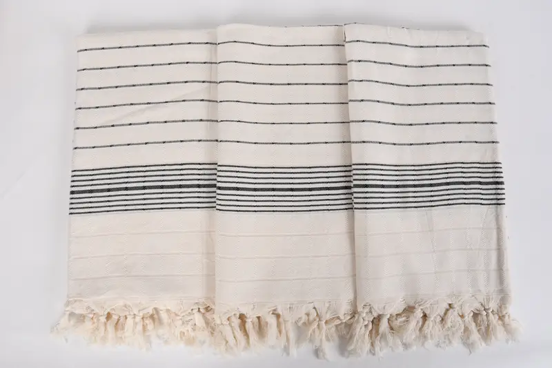 Toalla suave, toalla a rayas de algodón de 70x40, toalla de algodón, favores de Navidad, toalla de baño turco, toalla de baño turca ligera de gran tamaño EE. UU., Toalla de yoga - 7
