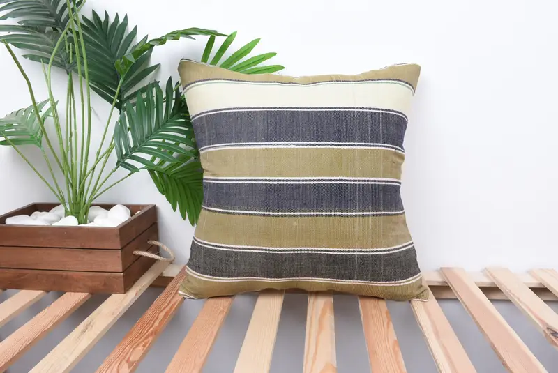 Vintage Kilim Pillow, Vintage Pillow, 18x18 Blue Pillow Cover, Home Decor Pillow, Vintage Throw Pillow Case, Cushion, Car Cushion Cover - 1