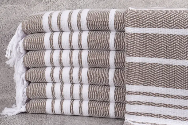 Wedding Gift, Gift Boxes Tea Towels, Monogram Turkish Bath Towel, Personalized Gift, 40x20 Cotton Zig zag Towel, Personalized Kitchen Towel - 1