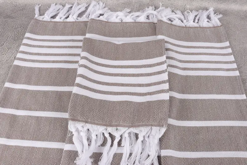 Wedding Gift, Gift Boxes Tea Towels, Monogram Turkish Bath Towel, Personalized Gift, 40x20 Cotton Zig zag Towel, Personalized Kitchen Towel - 4