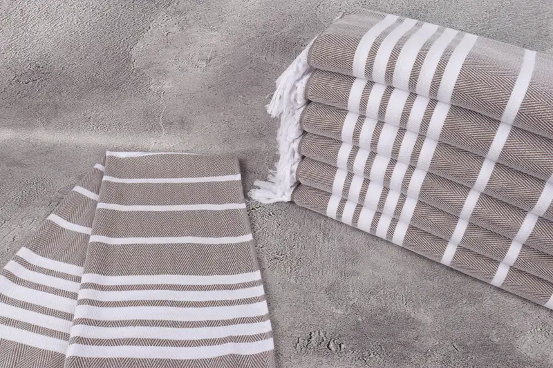 Wedding Gift, Gift Boxes Tea Towels, Monogram Turkish Bath Towel, Personalized Gift, 40x20 Cotton Zig zag Towel, Personalized Kitchen Towel - 2
