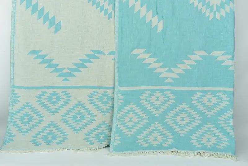 Housewarming Gift, Woven Throw Blanket, Personalized Blanket, Bridesmaid Gifts Personalized, Christmas Tablecloth, 84x56 Cotton Kilim Towel - 1
