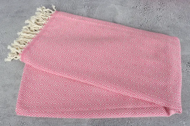 Custom Name Towel, 70x40 Cotton Diamond Towel, Beach Theme Wedding Gift, Organic Turkish towel, Christmas Gift, Personalized Beach Towel, Bath towel - 6