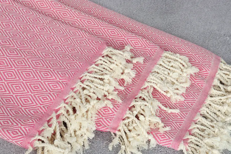 Custom Name Towel, 70x40 Cotton Diamond Towel, Beach Theme Wedding Gift, Organic Turkish towel, Christmas Gift, Personalized Beach Towel, Bath towel - 5