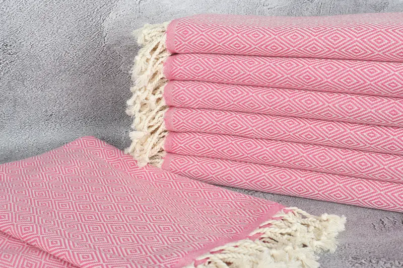 Custom Name Towel, 70x40 Cotton Diamond Towel, Beach Theme Wedding Gift, Organic Turkish towel, Christmas Gift, Personalized Beach Towel, Bath towel - 2