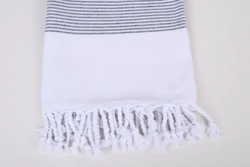 Turkish Towel Monogram, Embroidery Towel, Engagement Gift, Sand-resistant towel, Monogram Turkish Towel, Quick-dry towel, 70x36 Cotton Striped Towel - 3