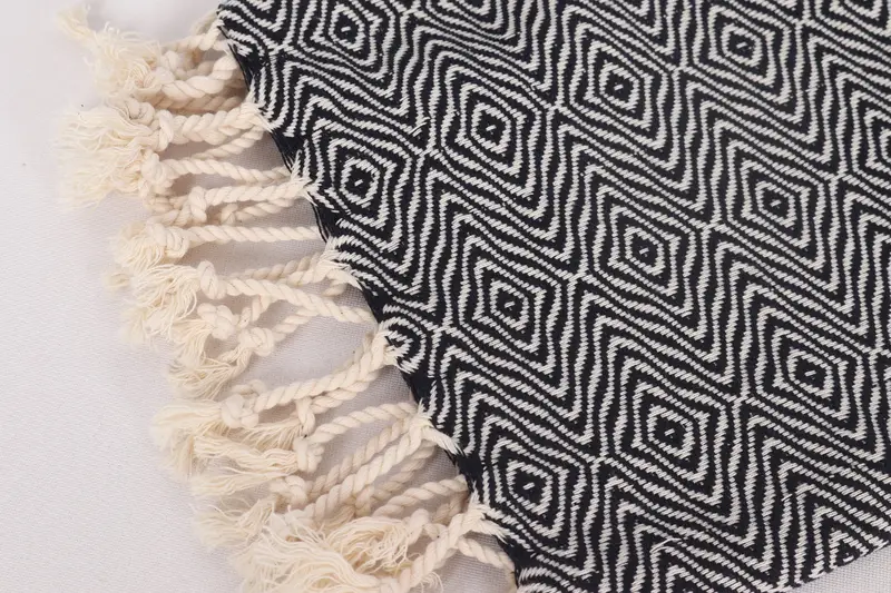 Monogram Kitchen Towel, Summer Towel, Halloween Gifts, Kitchen Towel, Bridal Shower Gift, Personalized Gifts, 36x18 Cotton Zigzag Diamond Towel - 7